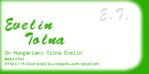 evelin tolna business card